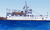 "Malay Sea" - ещё одно судно. 1993 г., пастик, акварель.